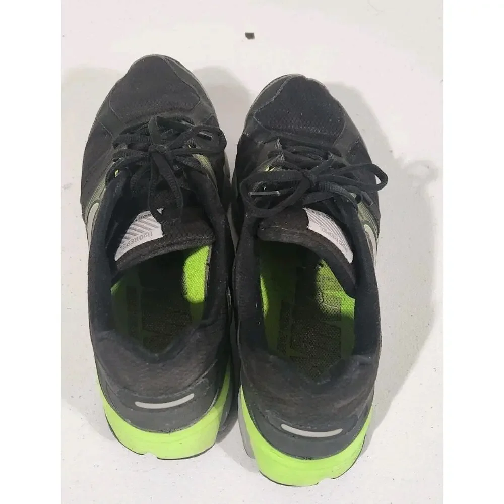 VTG Nike Anodyne DS Flywire Mens Black Neon Green Athletic Running Shoes Size 12